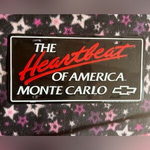Chevy Monte Carlo license plate
